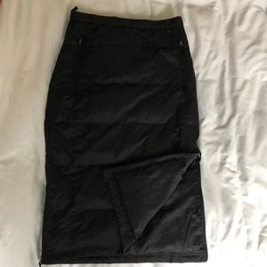 Skhoop down filled black skirt super cozy!